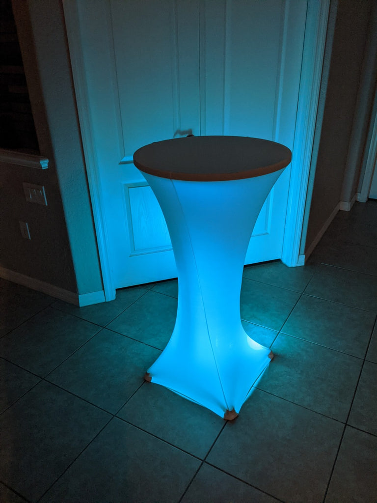 Light Up LED High Top Table PACKAGE