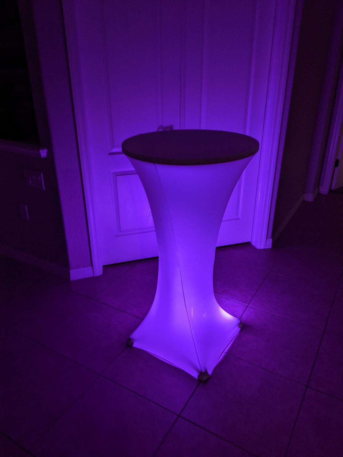 Light Up LED High Top Table PACKAGE