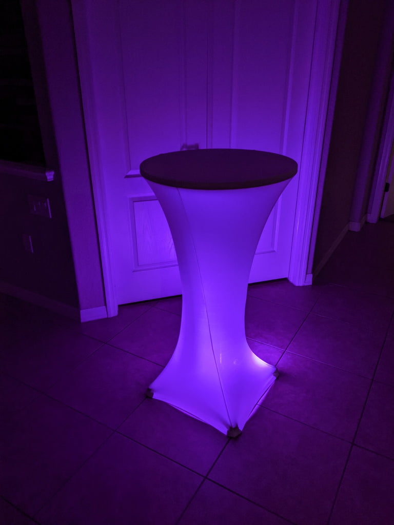 Light Up LED High Top Table PACKAGE | Lakewood Ranch Party Rentals