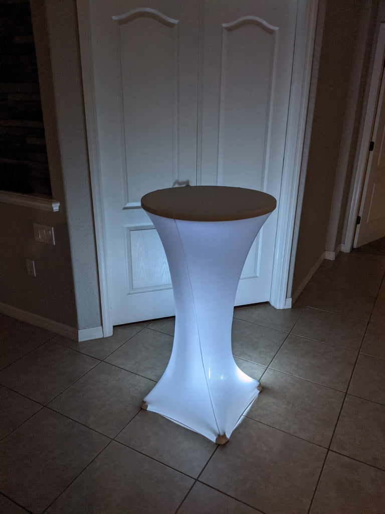 Light Up LED High Top Table PACKAGE | Lakewood Ranch Party Rentals